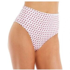 NWT Roller Rabbit High Waist Heart Print Bikini bottoms in Navy
